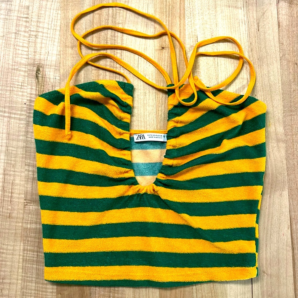 Zara terry cloth crop